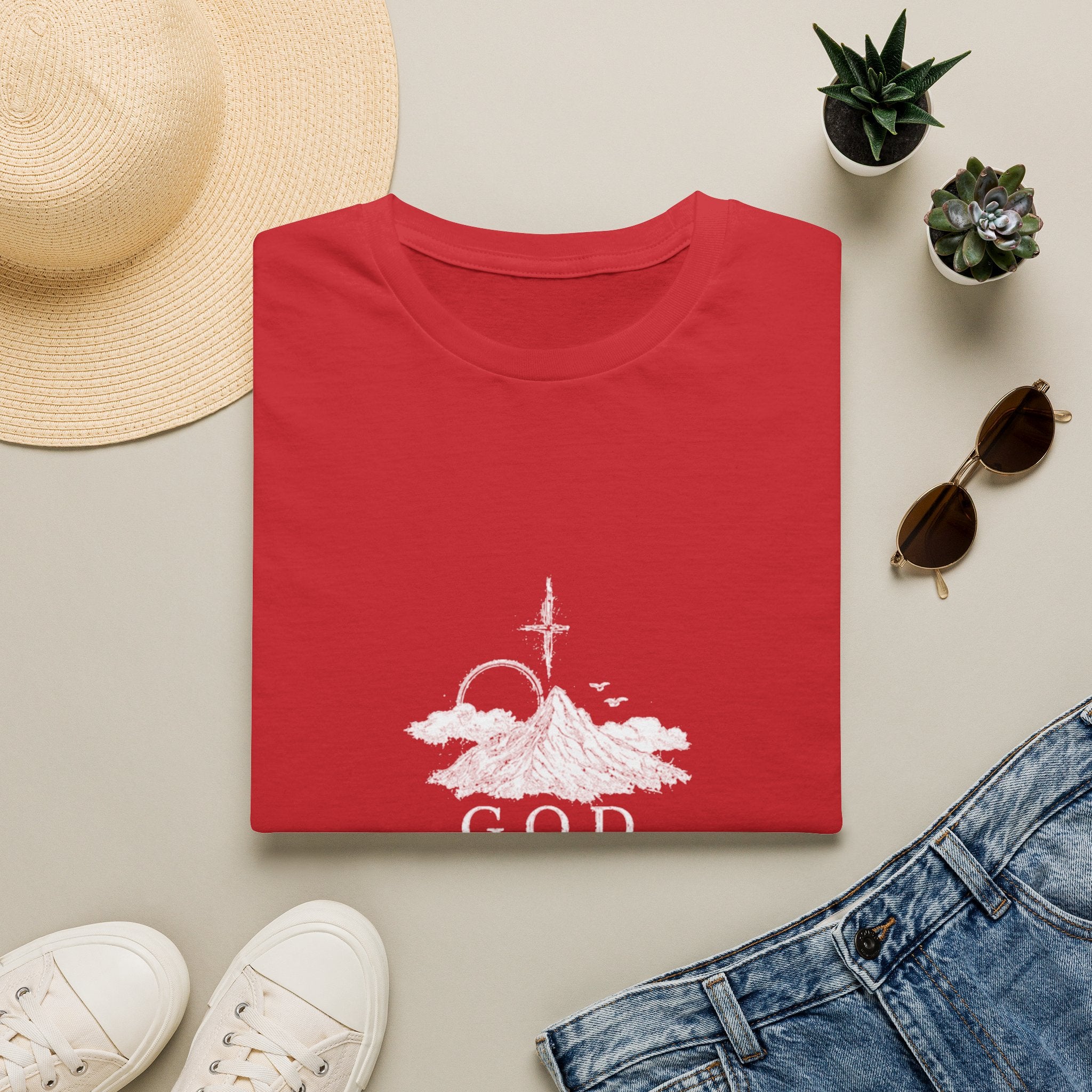 God Is Greater Than The Highs And Lows T-Shirt — Faith Christian Tee