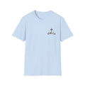Christian Mountain Cross T-Shirt — Faith & Adventure Minimalist Design