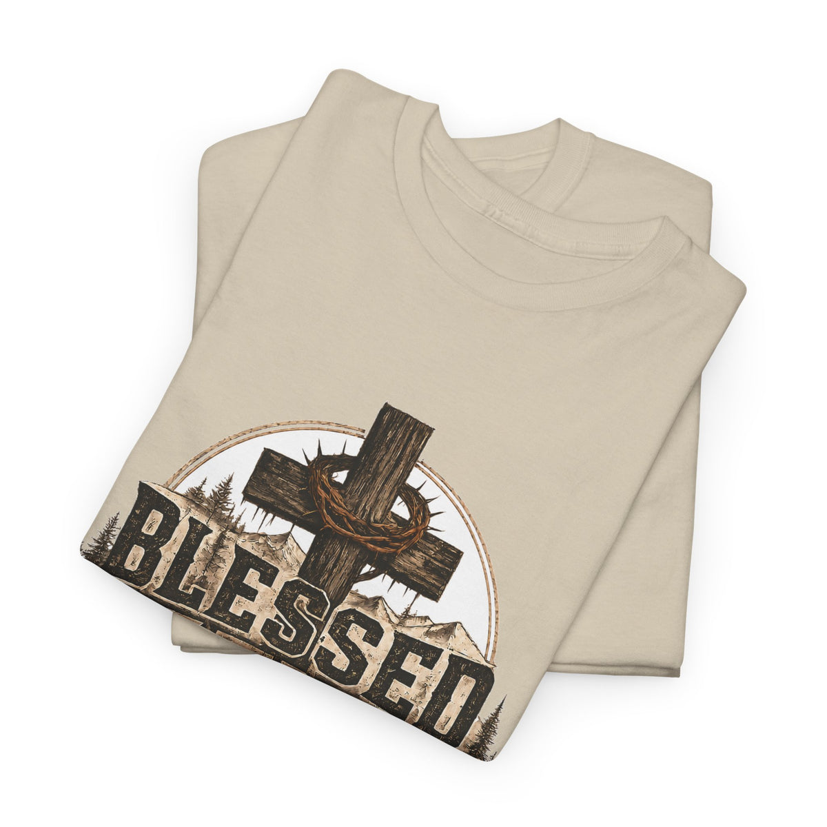 Blessed Father T-Shirt — Rustic Christian Dad Tee (Father's Day Gift)