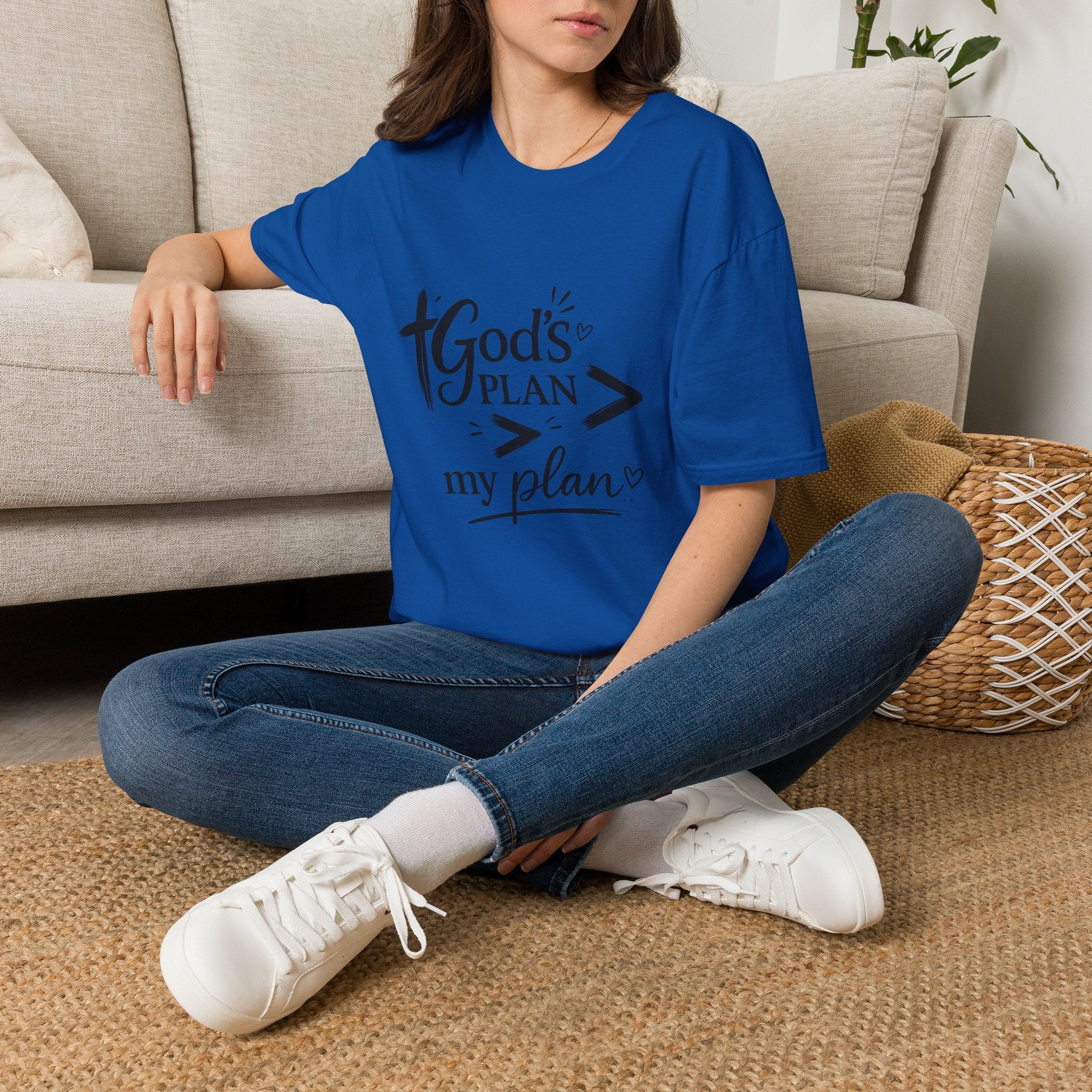 God's Plan > My Plan T-Shirt — Inspirational Christian Faith Tee