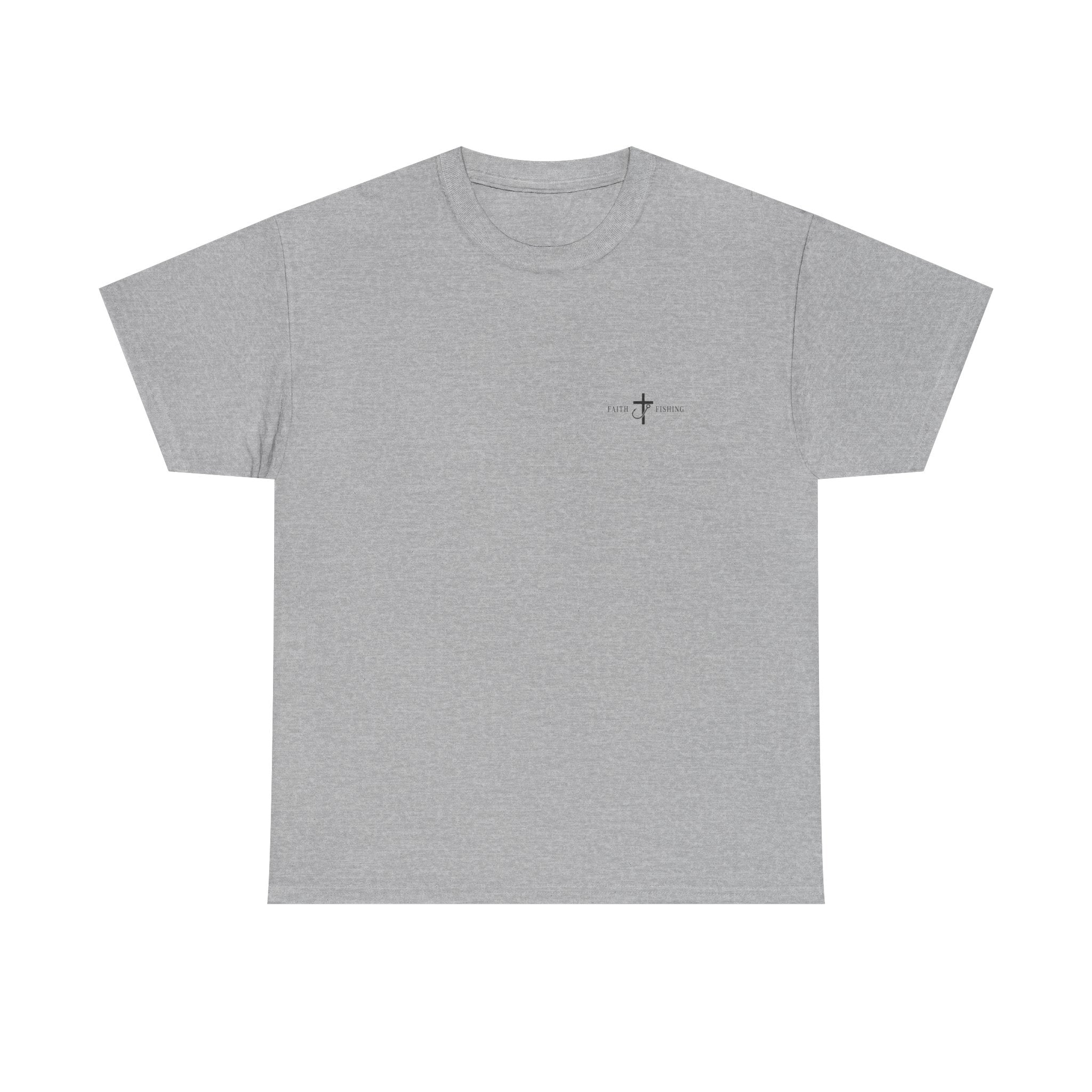 Fishing T‑Shirt — "Cast. Pray. Repeat." Christian Fishing Tee