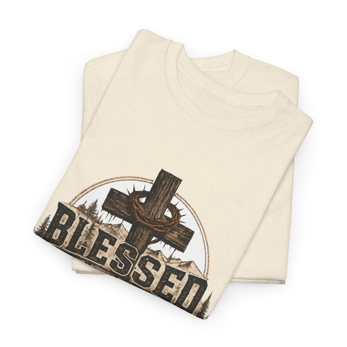 Blessed Father T-Shirt — Rustic Christian Dad Tee (Father's Day Gift)
