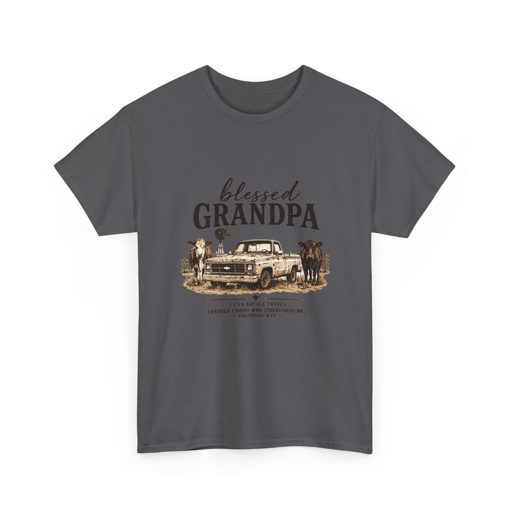 Blessed Grandpa T-Shirt – Vintage Truck Family Tee for Grandfathers