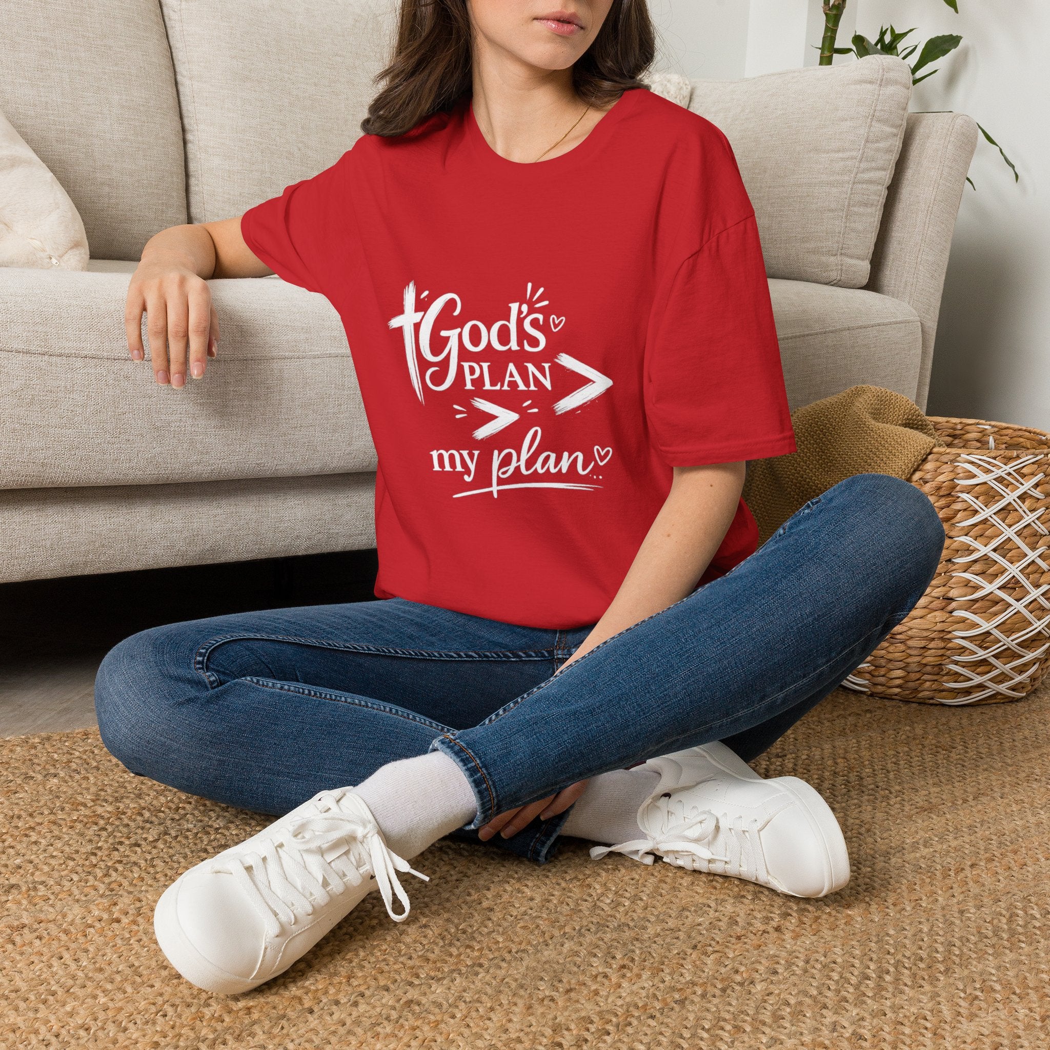 God's Plan T-Shirt — Faith-Inspired Christian Tee (God's Plan > My Plan)