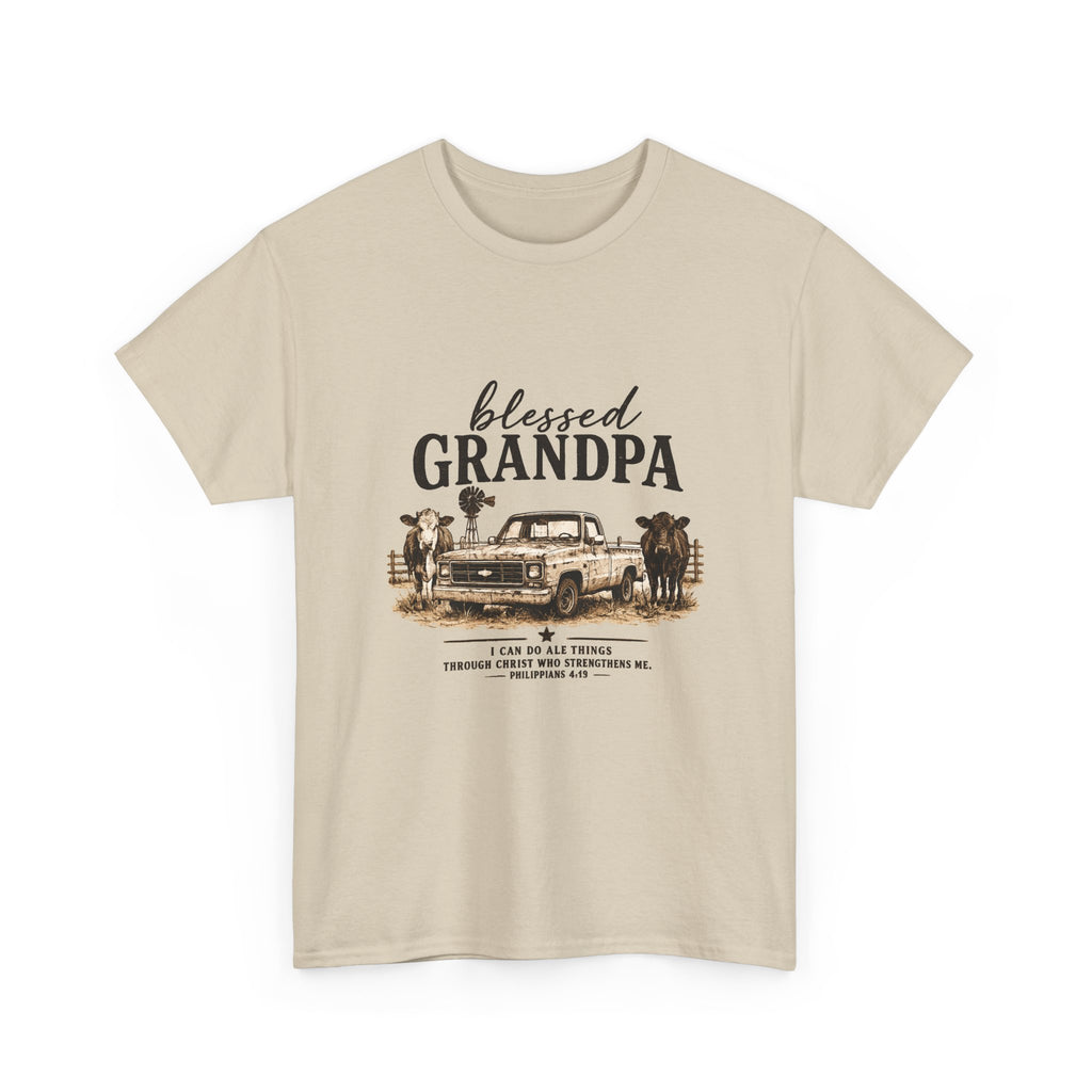 Blessed Grandpa T-Shirt – Vintage Truck Family Tee for Grandfathers