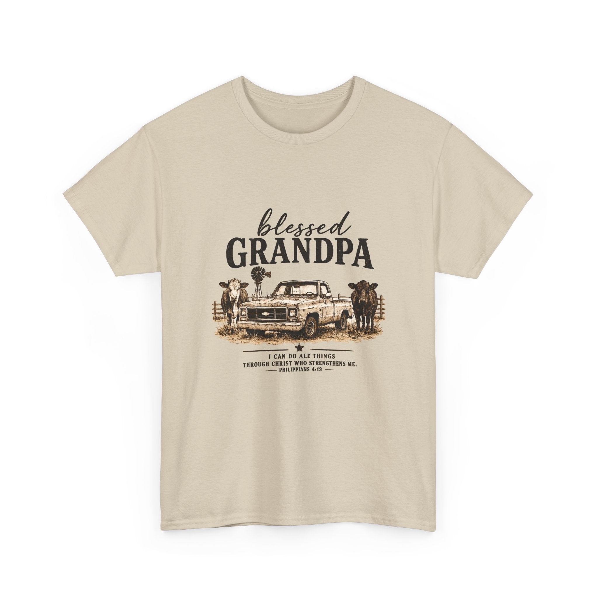 Blessed Grandpa T-Shirt – Vintage Truck Family Tee for Grandfathers