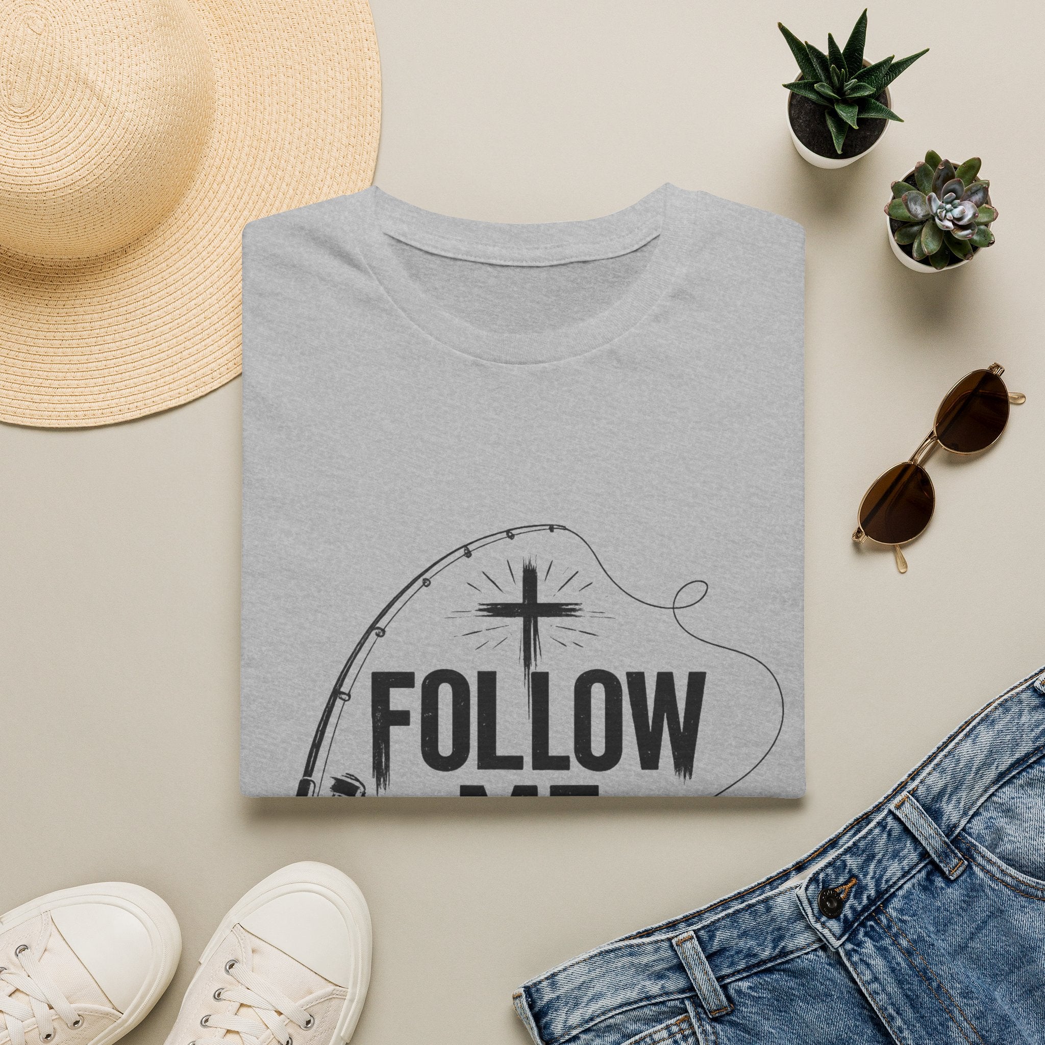 Follow Me T-Shirt — Christian Faith Cross Tee