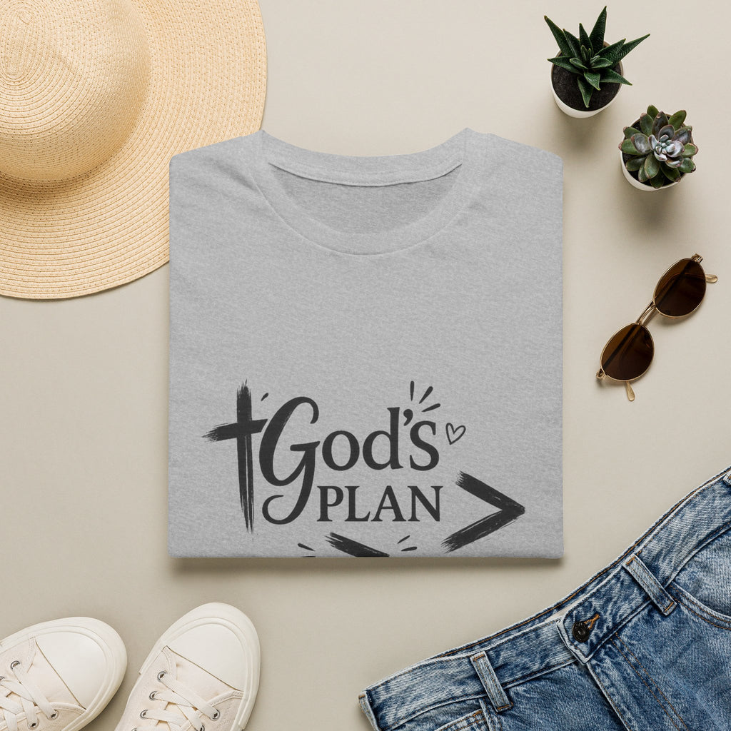 God's Plan > My Plan T-Shirt — Inspirational Christian Faith Tee