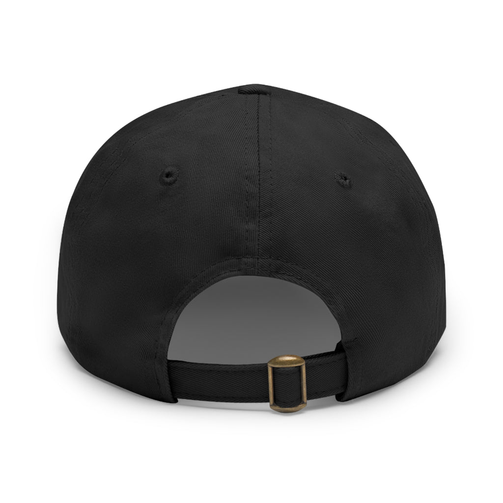 Leather Patch Dad Hat — “Give Him Your All” Embroidered Baseball Cap