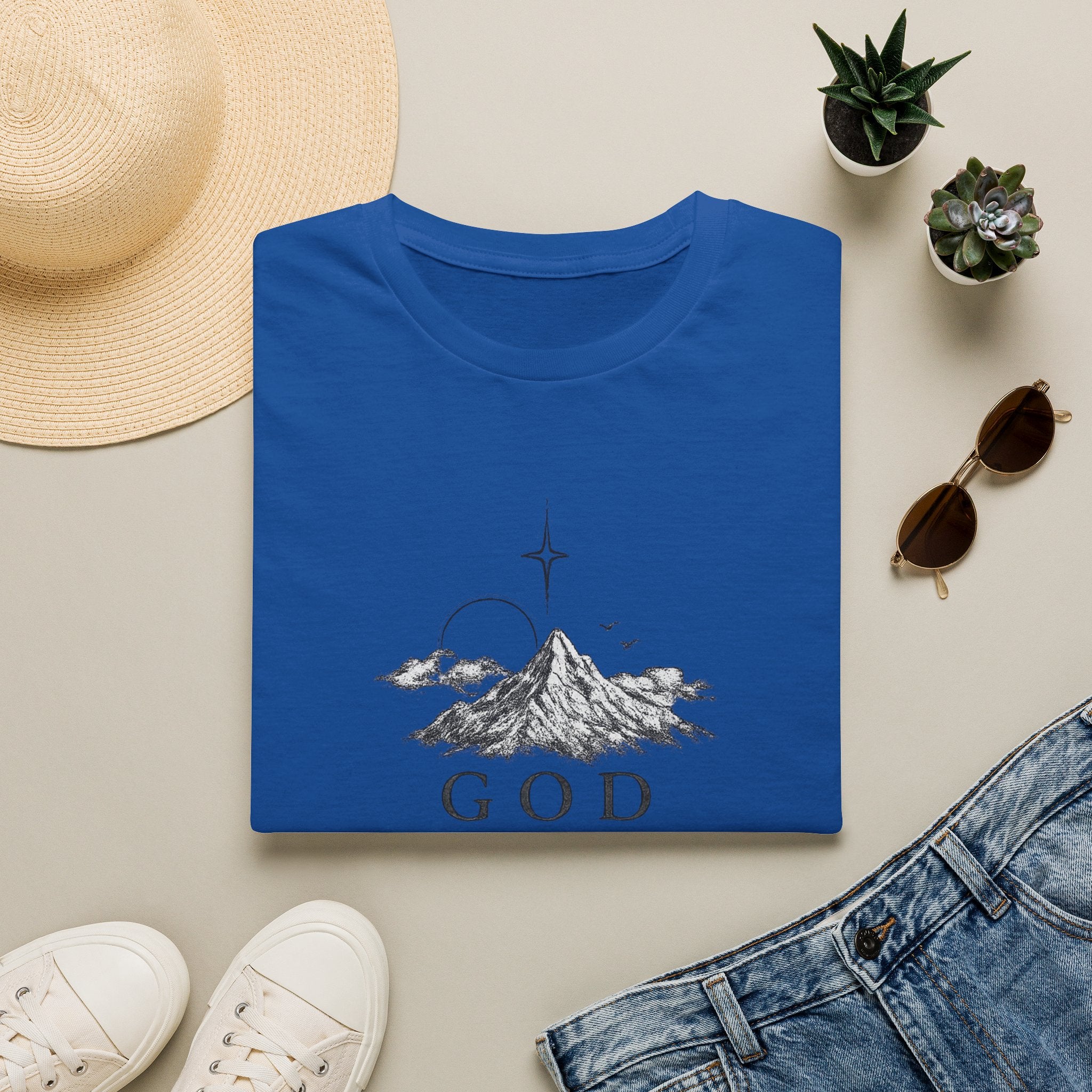 God Mountain Graphic Tee — Psalm 91 Inspirational Christian T-Shirt