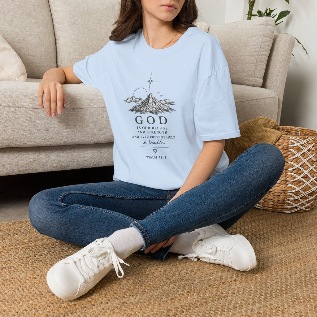 God Mountain Graphic Tee — Psalm 91 Inspirational Christian T-Shirt