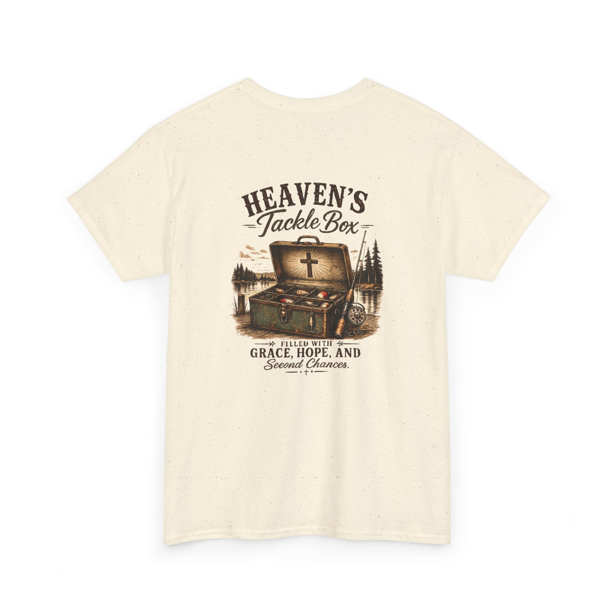 Heaven’s Tackle Box T-Shirt — Grace, Hope & Second Chances