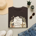 Christian Patriotic T-Shirt — “The Flag Waves Free Because the Cross Stood First”