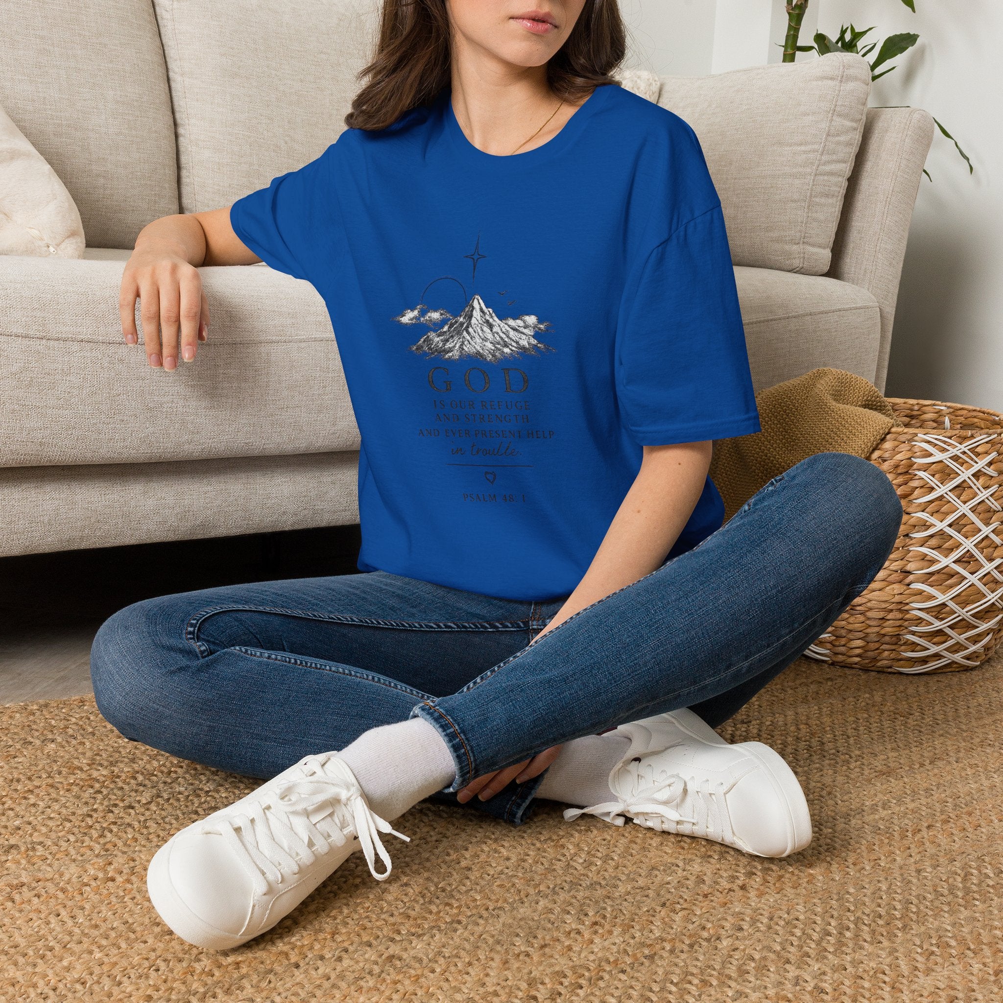 God Mountain Graphic Tee — Psalm 91 Inspirational Christian T-Shirt