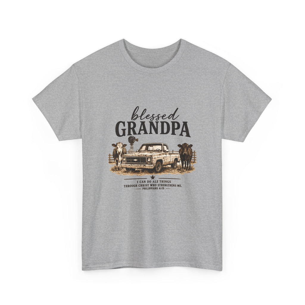 Blessed Grandpa T-Shirt – Vintage Truck Family Tee for Grandfathers
