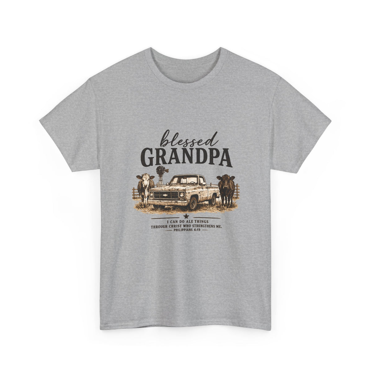 Blessed Grandpa T-Shirt – Vintage Truck Family Tee for Grandfathers