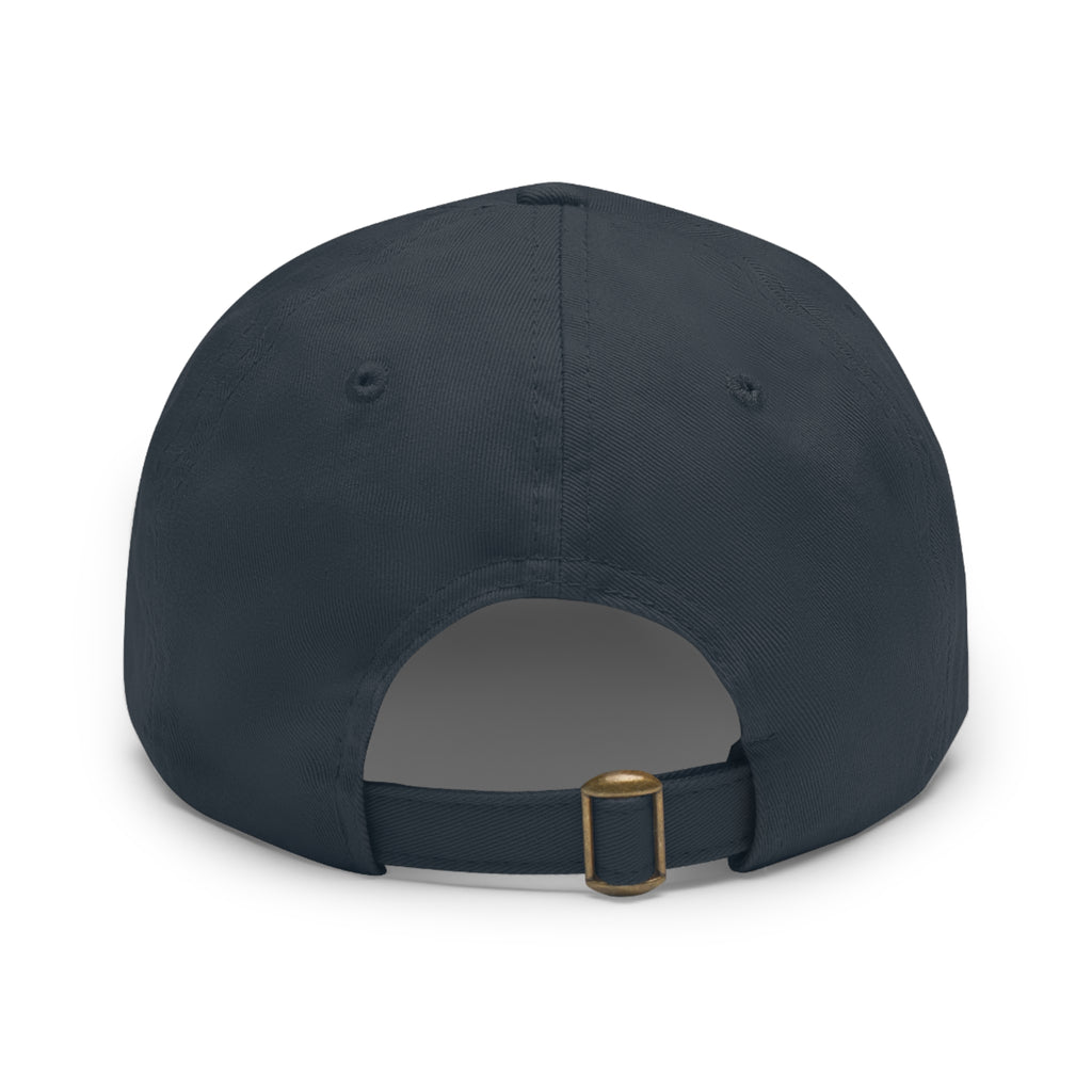 Leather Patch Dad Hat — “Give Him Your All” Embroidered Baseball Cap