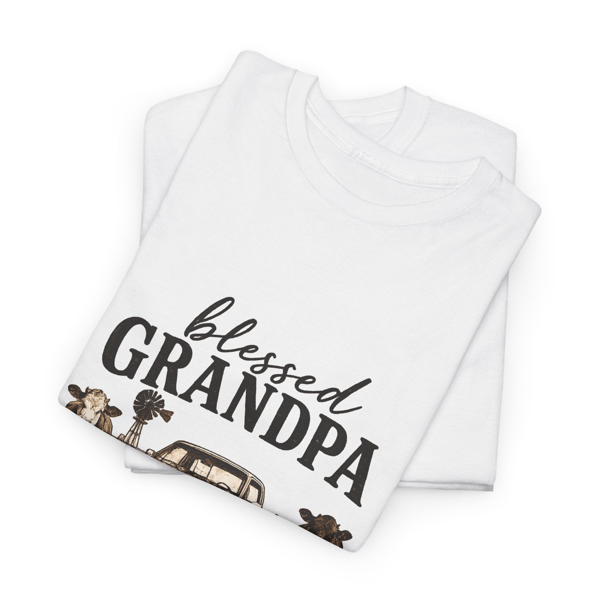 Blessed Grandpa T-Shirt – Vintage Truck Family Tee for Grandfathers