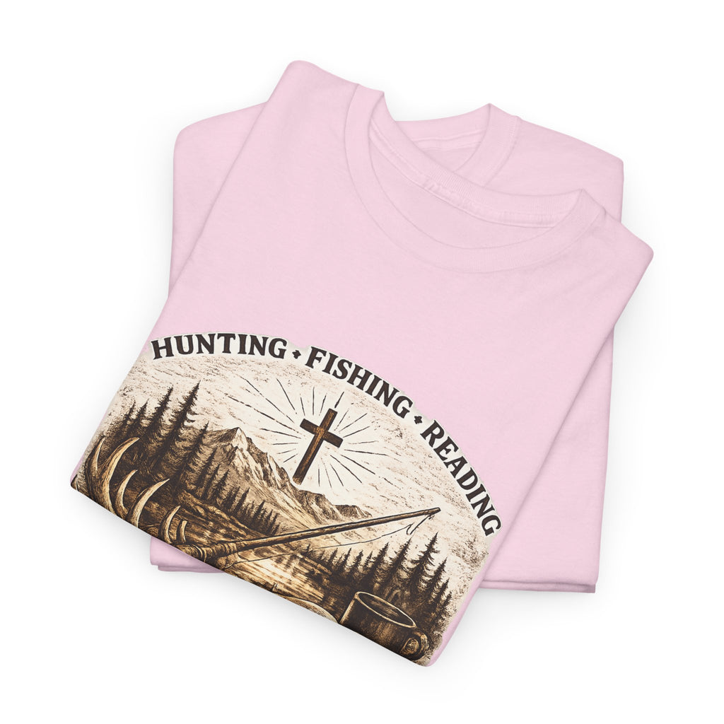 Hunting Fishing Reading Tee — Everyday Faith Outdoor T-Shirt
