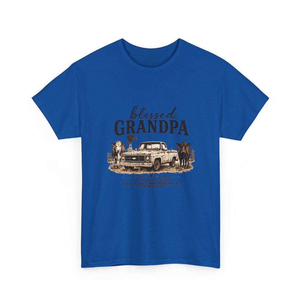 Blessed Grandpa T-Shirt – Vintage Truck Family Tee for Grandfathers