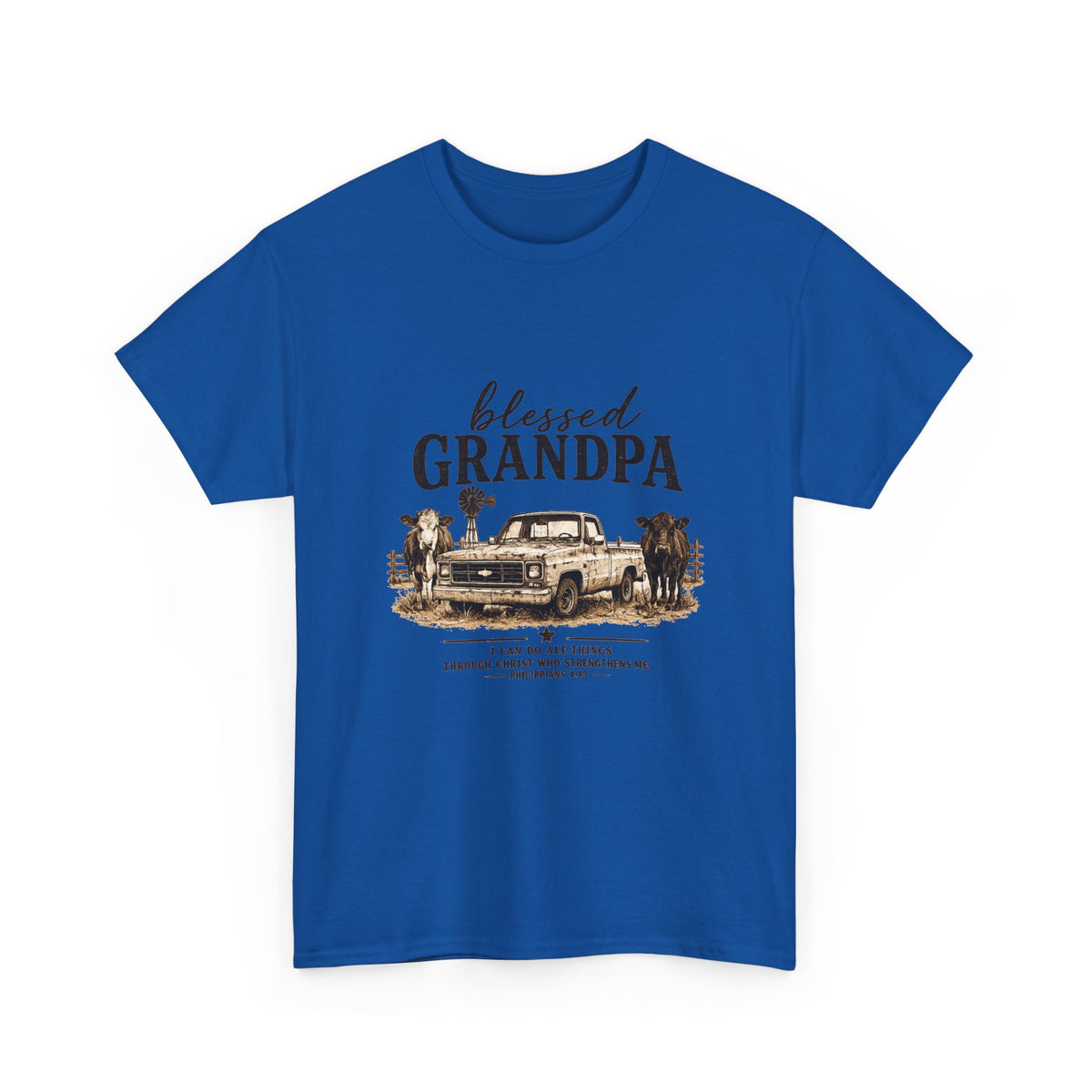 Blessed Grandpa T-Shirt – Vintage Truck Family Tee for Grandfathers