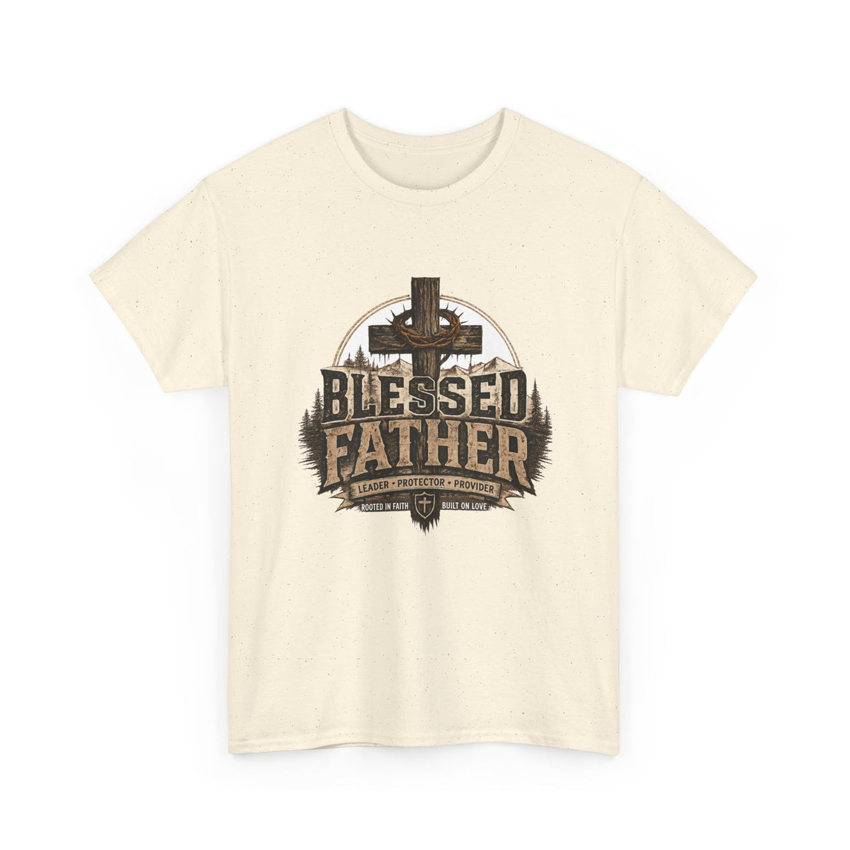 Blessed Father T-Shirt — Rustic Christian Dad Tee (Father's Day Gift)