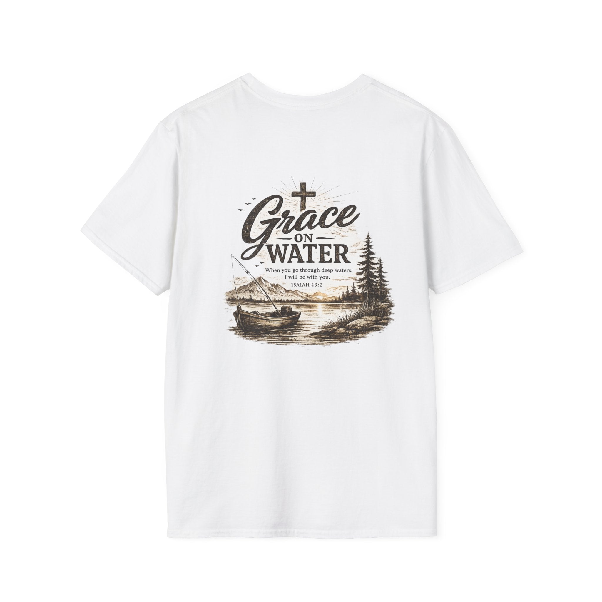 Grace on Water T-Shirt — Minimal Christian Tee