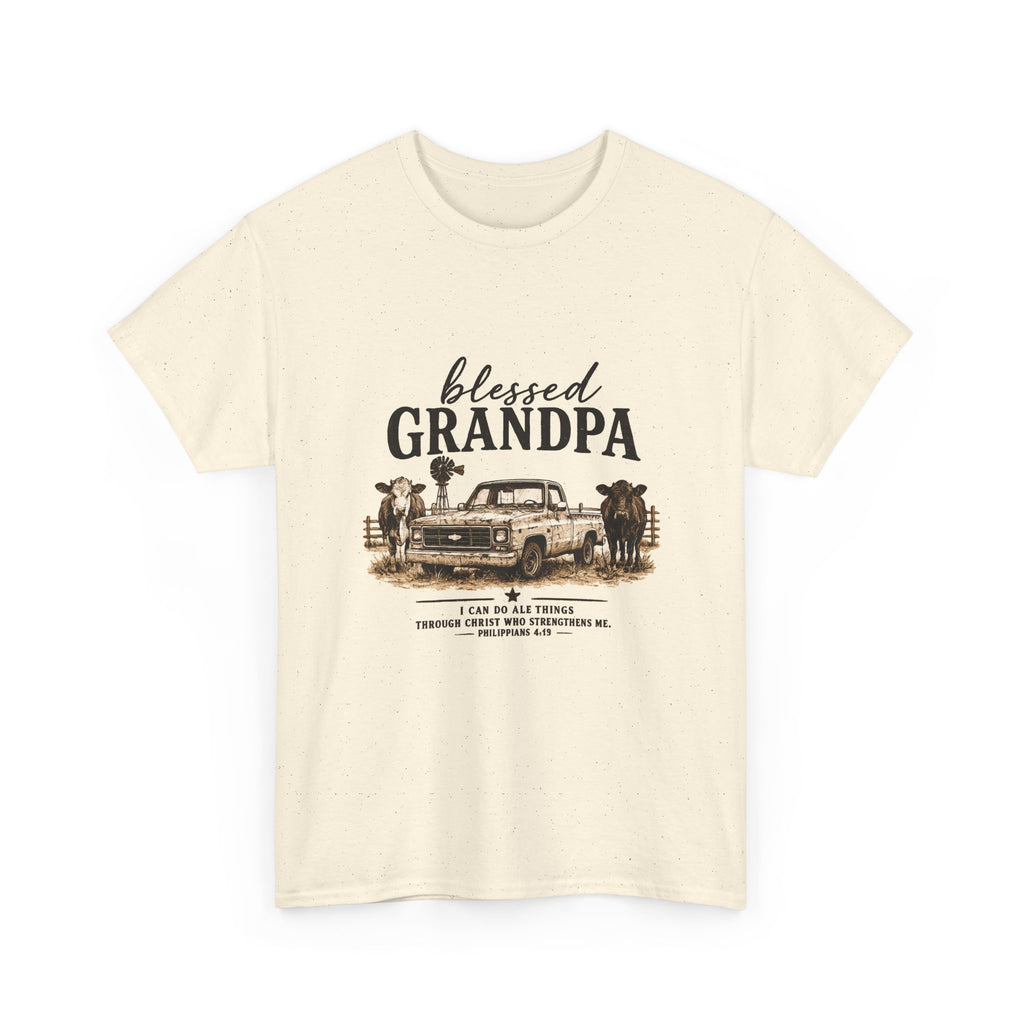 Blessed Grandpa T-Shirt – Vintage Truck Family Tee for Grandfathers