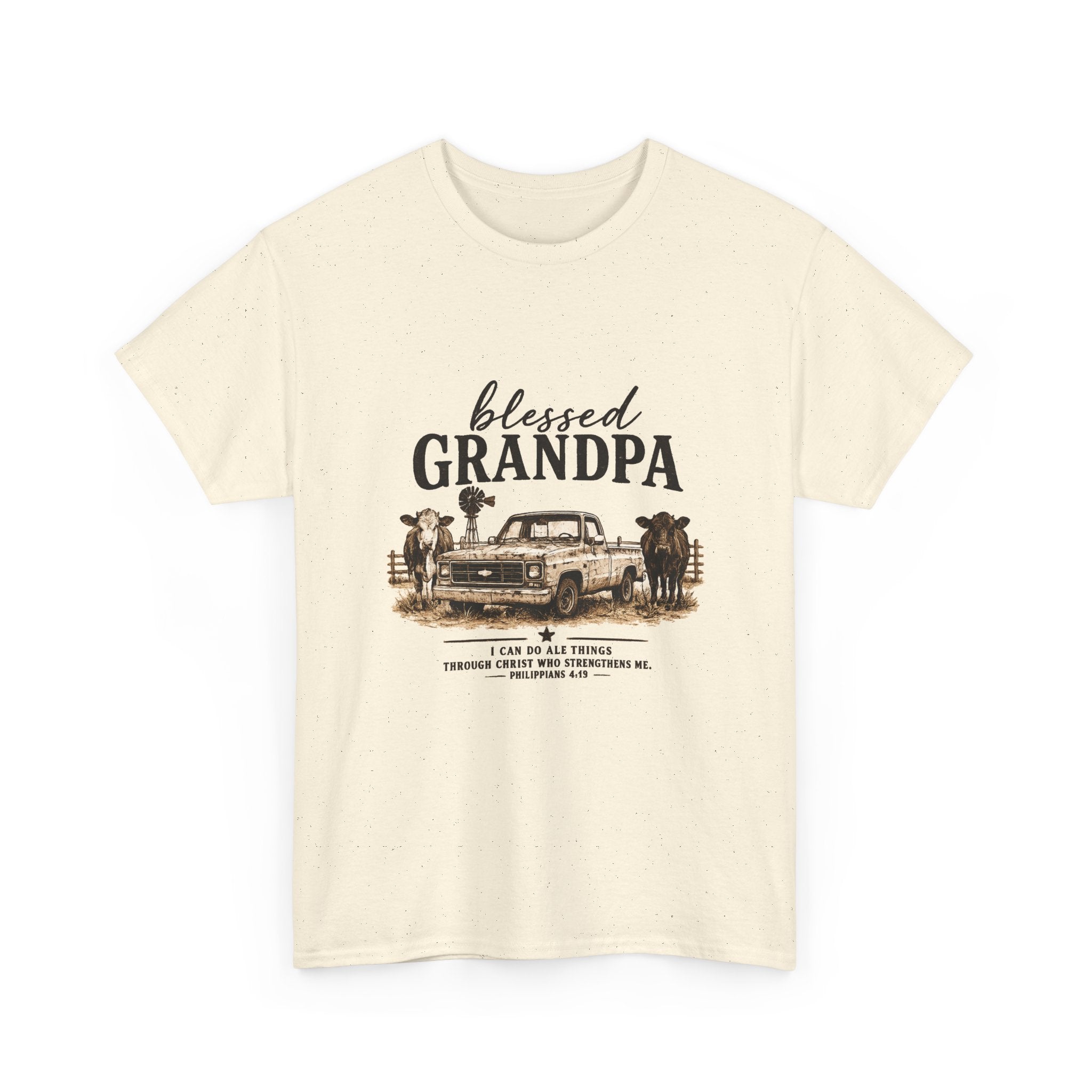 Blessed Grandpa T-Shirt – Vintage Truck Family Tee for Grandfathers