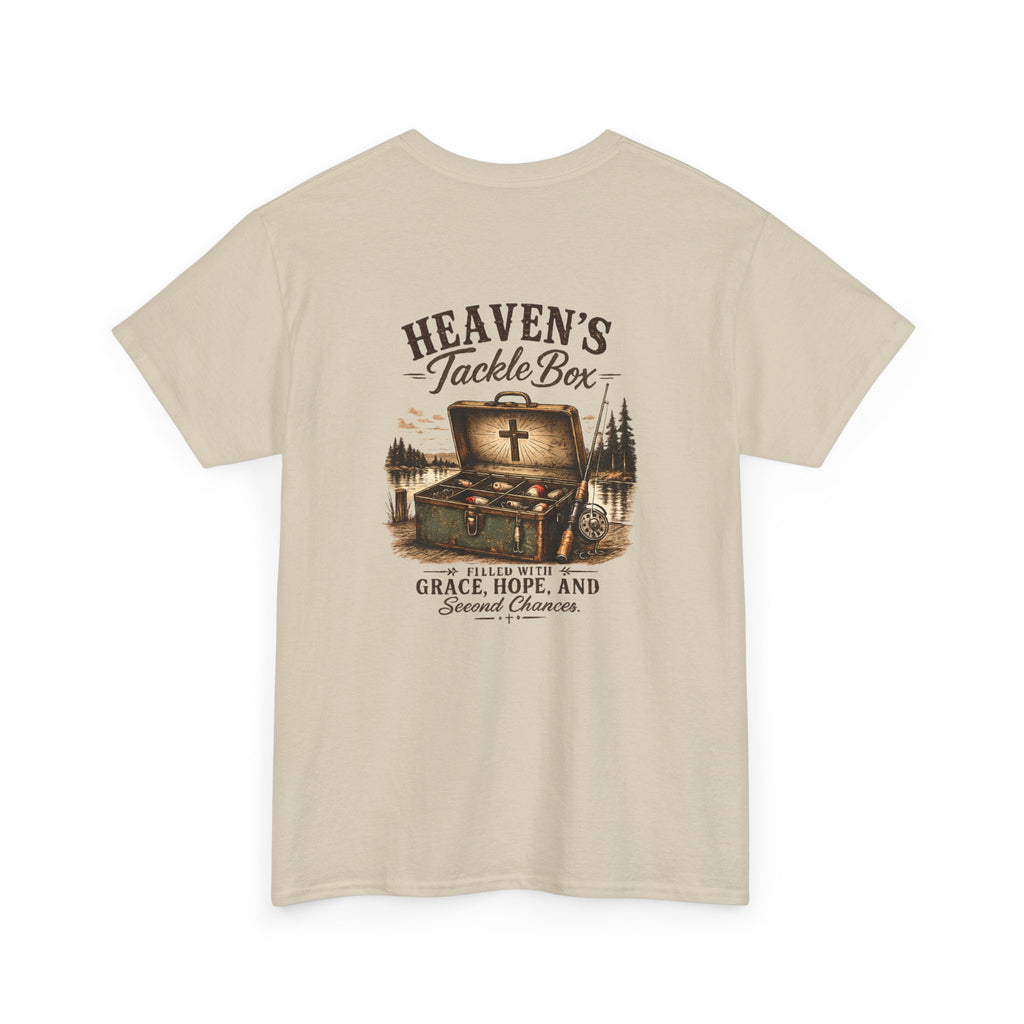 Heaven’s Tackle Box T-Shirt — Grace, Hope & Second Chances