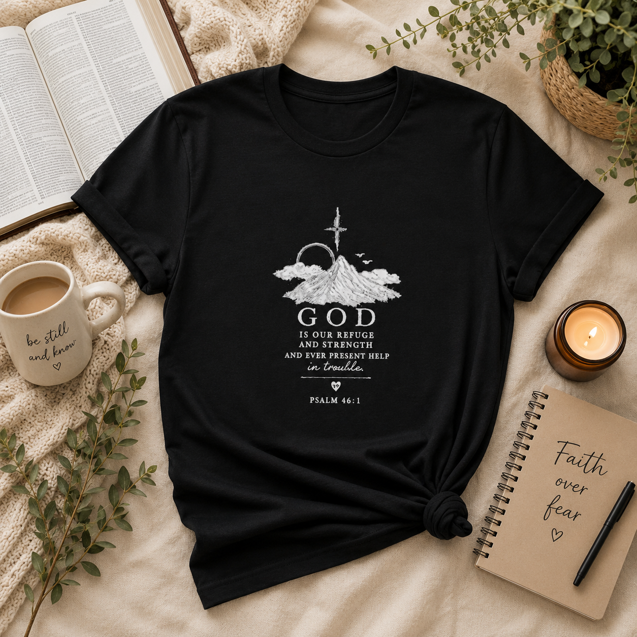 God Is Greater Than The Highs And Lows T-Shirt — Faith Christian Tee