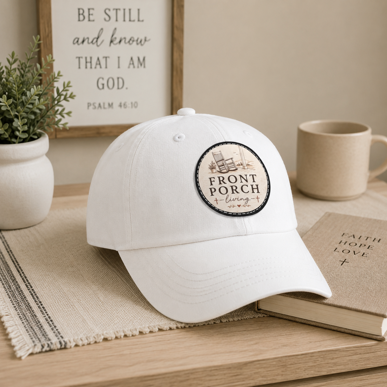 Front Porch Living - Leather Patch (round)