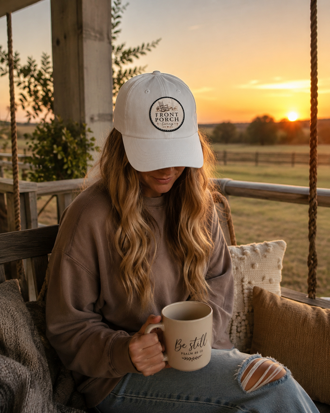 Front Porch Living - Leather Patch (round)