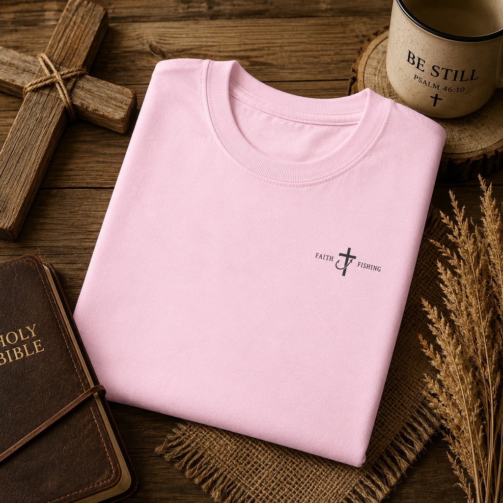 Heaven's Tackle Box T-Shirt — Grace, Hope & Faith Fishing Graphic Tee