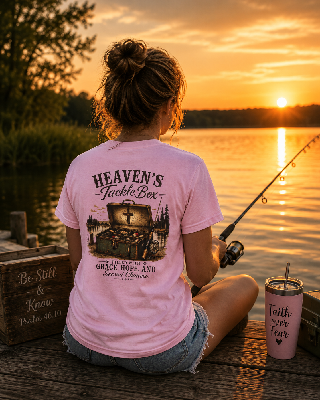 Heaven’s Tackle Box T-Shirt — Grace, Hope & Second Chances