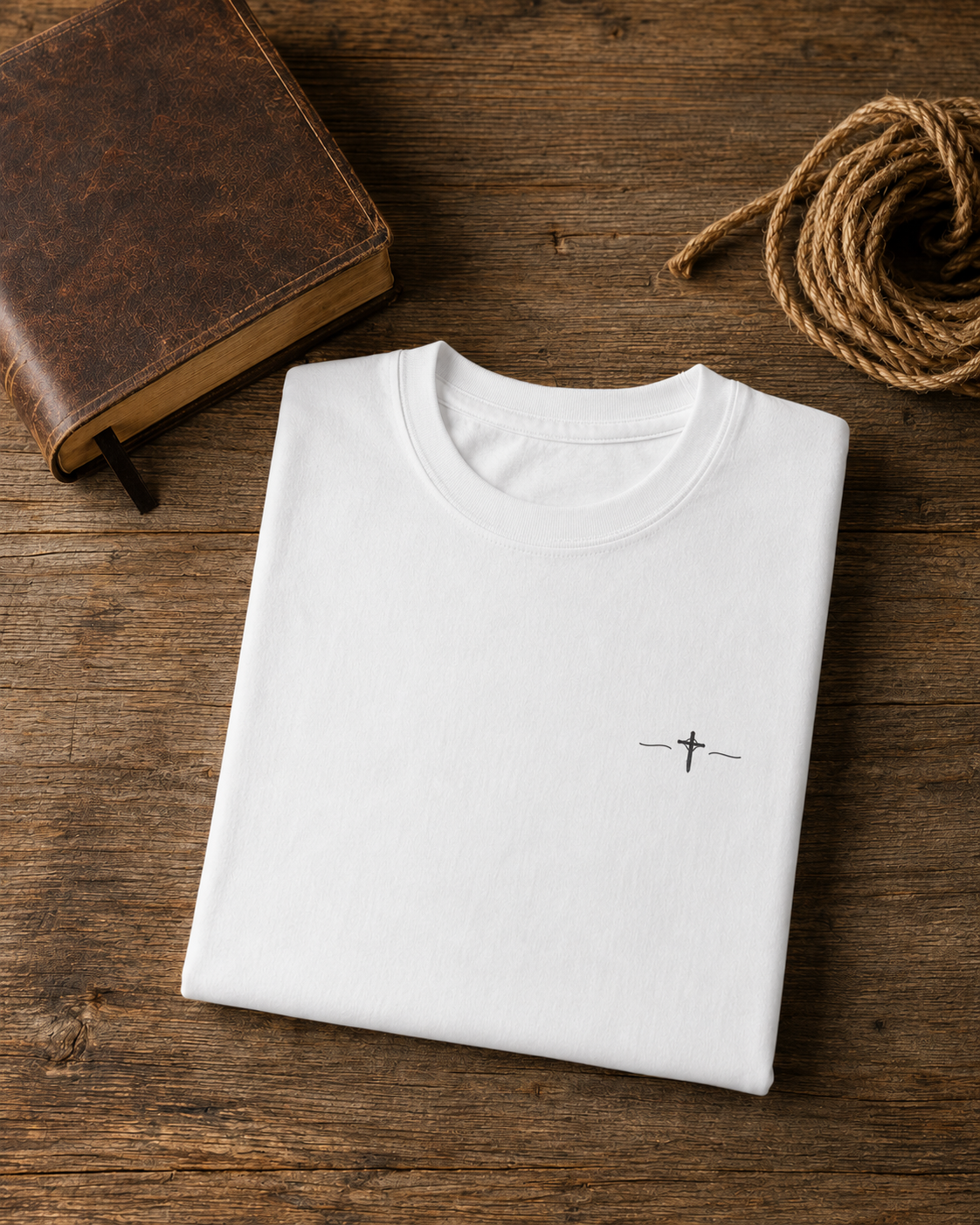 Fishing T‑Shirt — "Cast. Pray. Repeat." Christian Fishing Tee