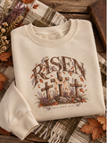 Risen Crewneck Sweatshirt — "Risen" Christian Fall Pullover