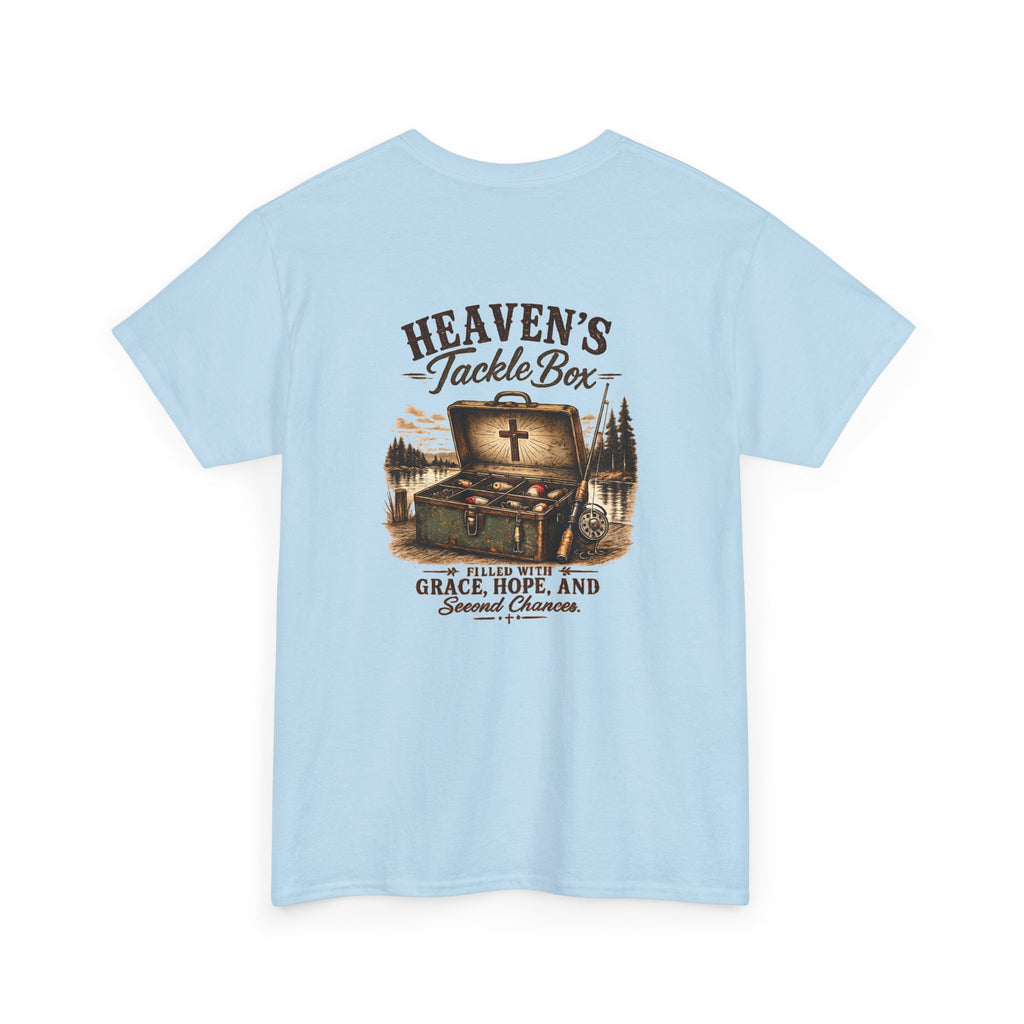 Heaven's Tackle Box T-Shirt — Grace, Hope & Faith Fishing Graphic Tee