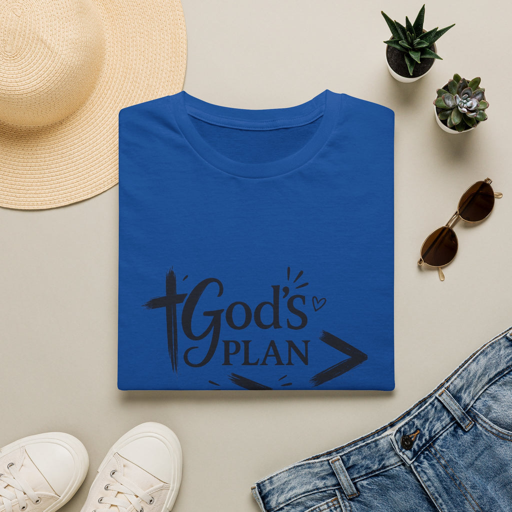 God's Plan > My Plan T-Shirt — Inspirational Christian Faith Tee