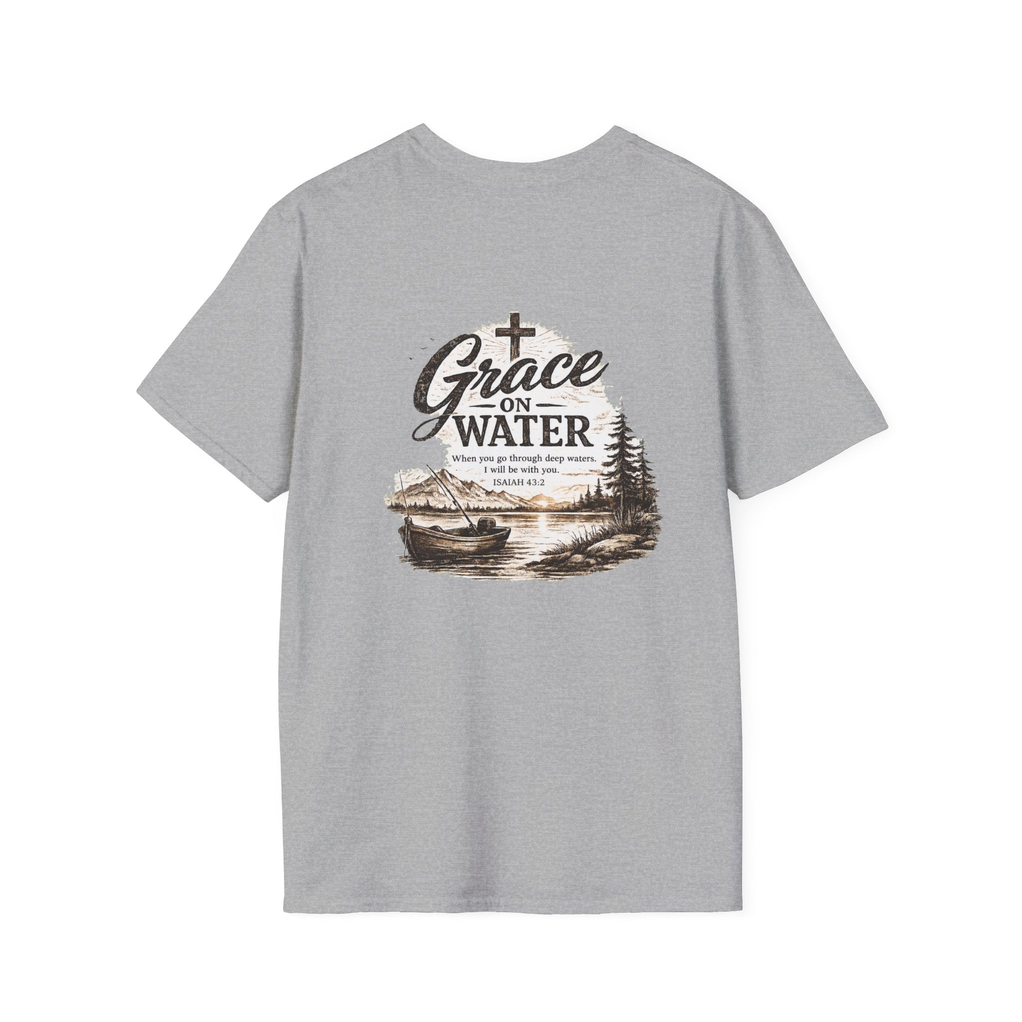 Grace on Water T-Shirt — Minimal Christian Tee