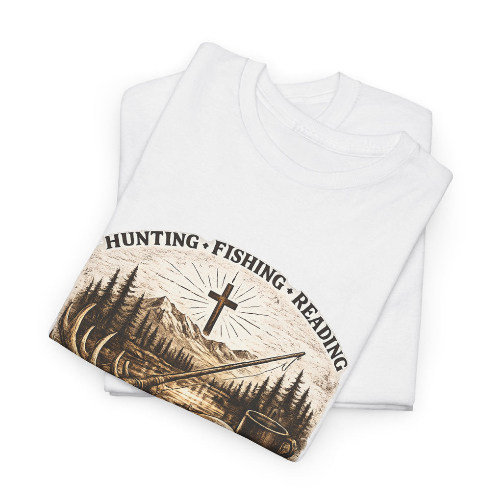 Hunting Fishing Reading Tee — Everyday Faith Outdoor T-Shirt