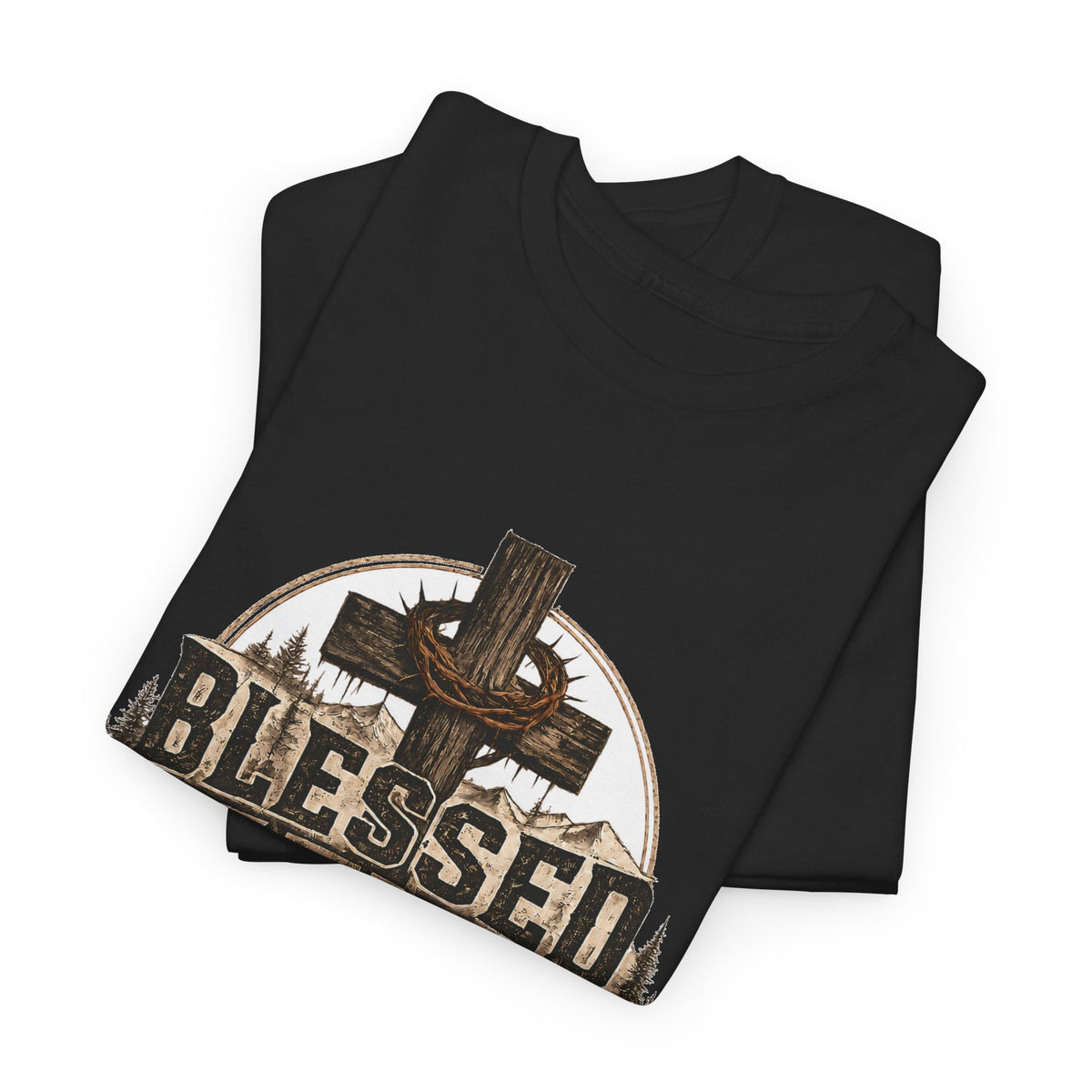 Blessed Father T-Shirt — Rustic Christian Dad Tee (Father's Day Gift)