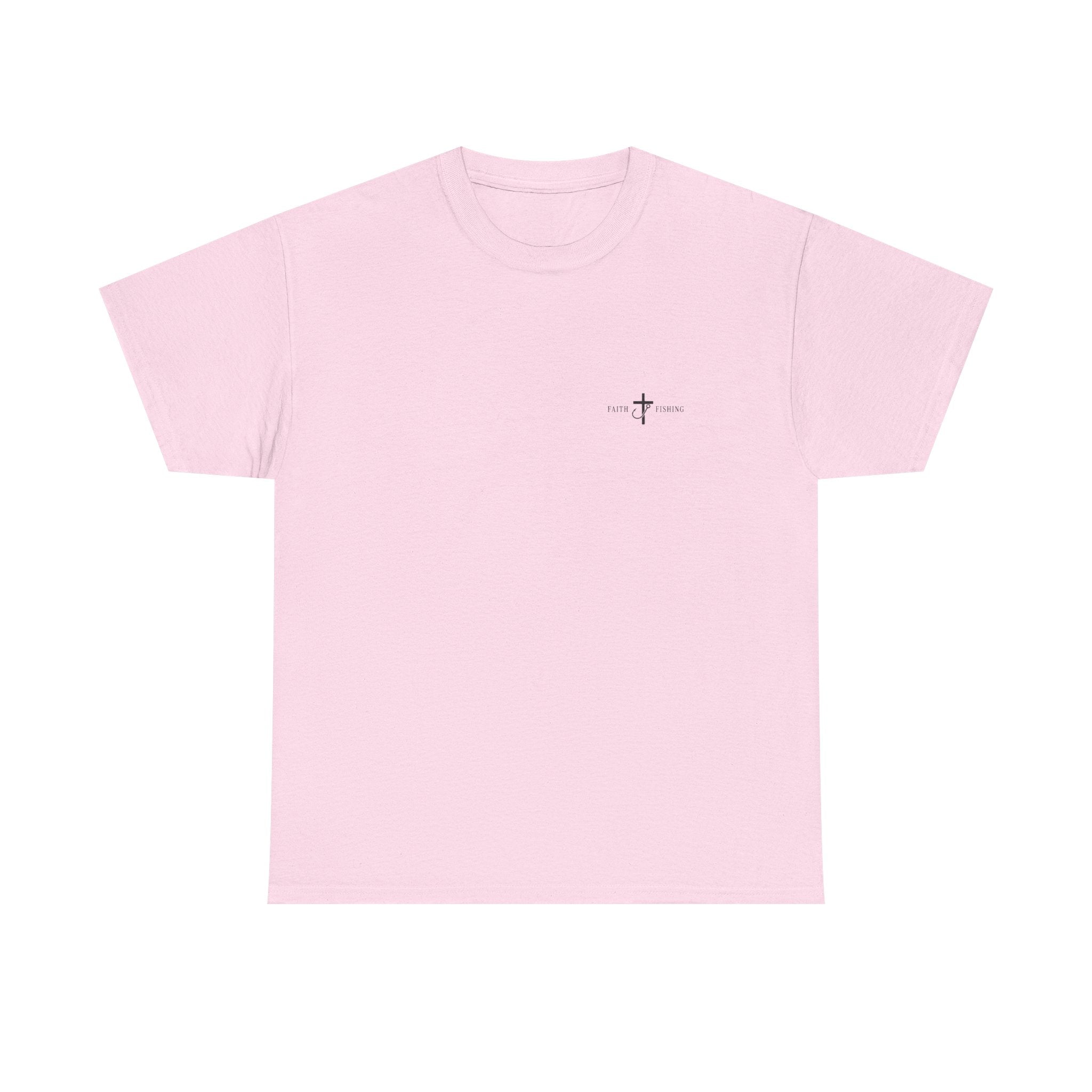 Fishing T‑Shirt — "Cast. Pray. Repeat." Christian Fishing Tee