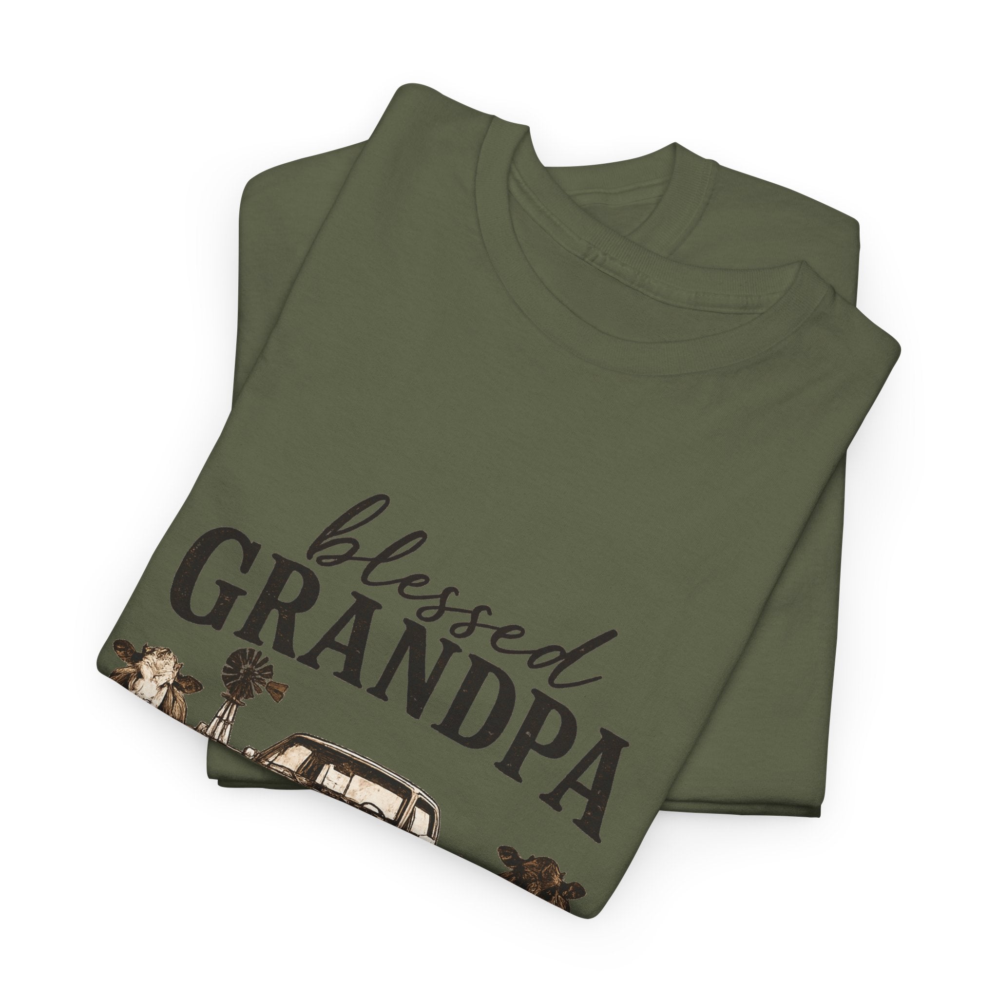 Blessed Grandpa T-Shirt – Vintage Truck Family Tee for Grandfathers