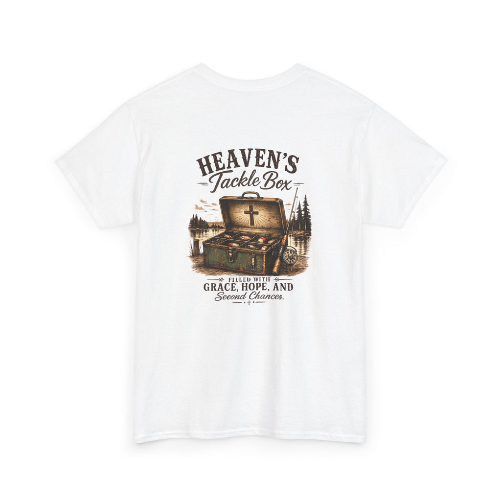Heaven’s Tackle Box T-Shirt — Grace, Hope & Second Chances