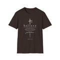 Believe Cross T-Shirt — Inspirational Christian Faith Tee ("believe")