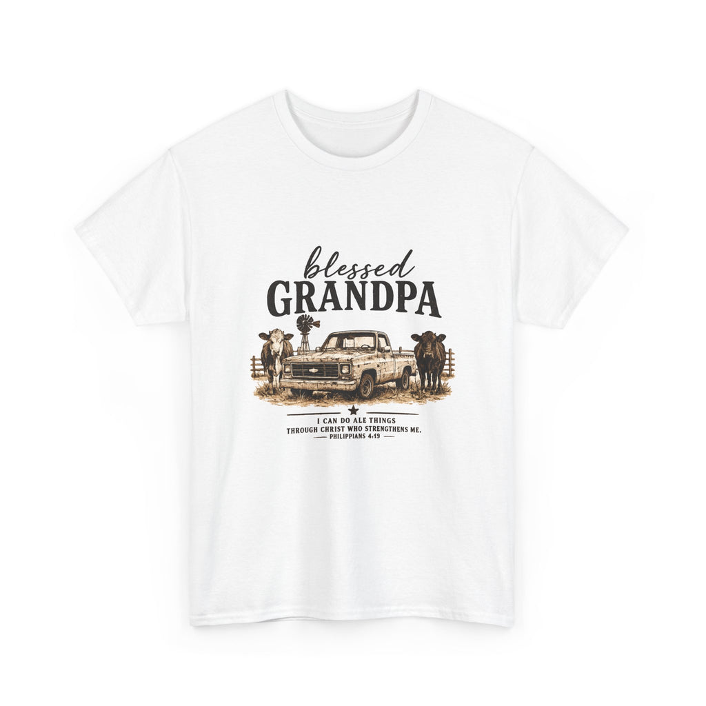 Blessed Grandpa T-Shirt – Vintage Truck Family Tee for Grandfathers