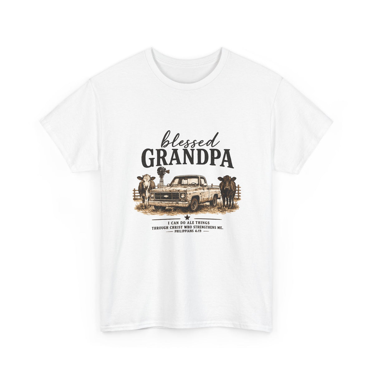 Blessed Grandpa T-Shirt – Vintage Truck Family Tee for Grandfathers
