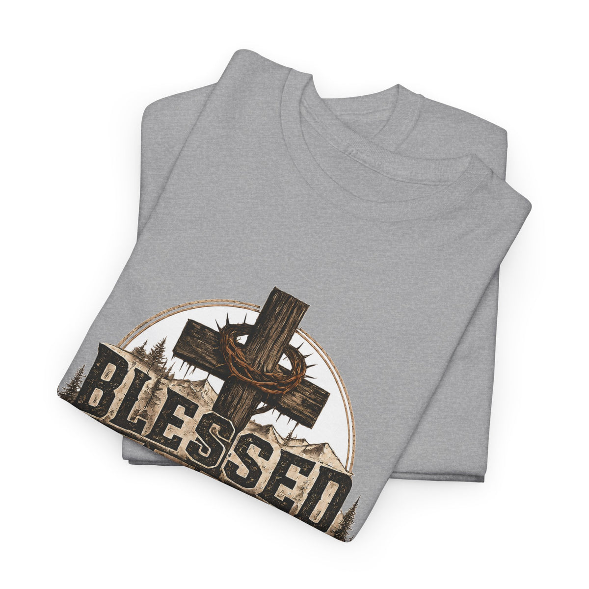 Blessed Father T-Shirt — Rustic Christian Dad Tee (Father's Day Gift)