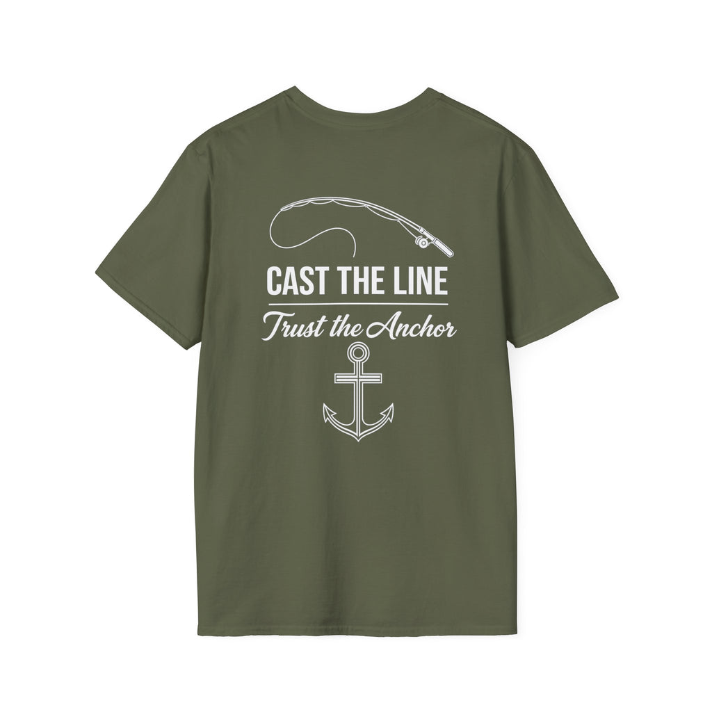Faith & Fishing Cross T-Shirt — Christian Fishing Tee